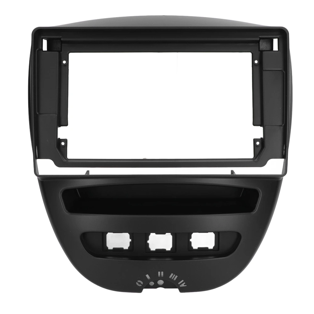 10.1 Inch Car Stereo Radio Fascia 2DIN ABS Audio Panel Bezel Replacement for CITROEN C1 2005‑2010