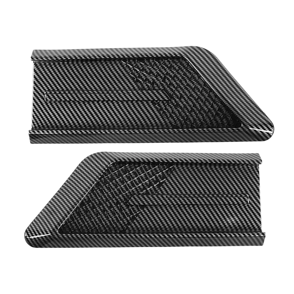 BuyWeek 2 Pcs Carbon Fiber Style Side Vent Trim Decoration Sticker ABS Shark Gills Universal for Cars