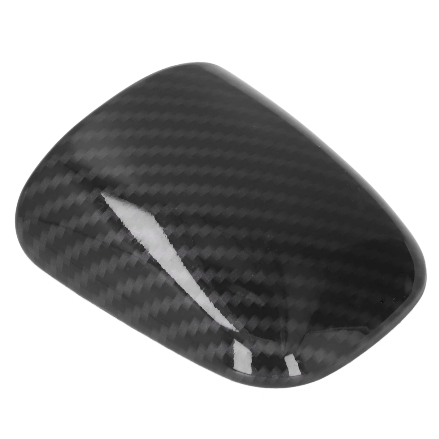 BuyWeek Gear Shift Knob Cover Trim Anti UV Fadeless Replacement for Dodge Challenger 2015‑2021Carbon Fiber Style