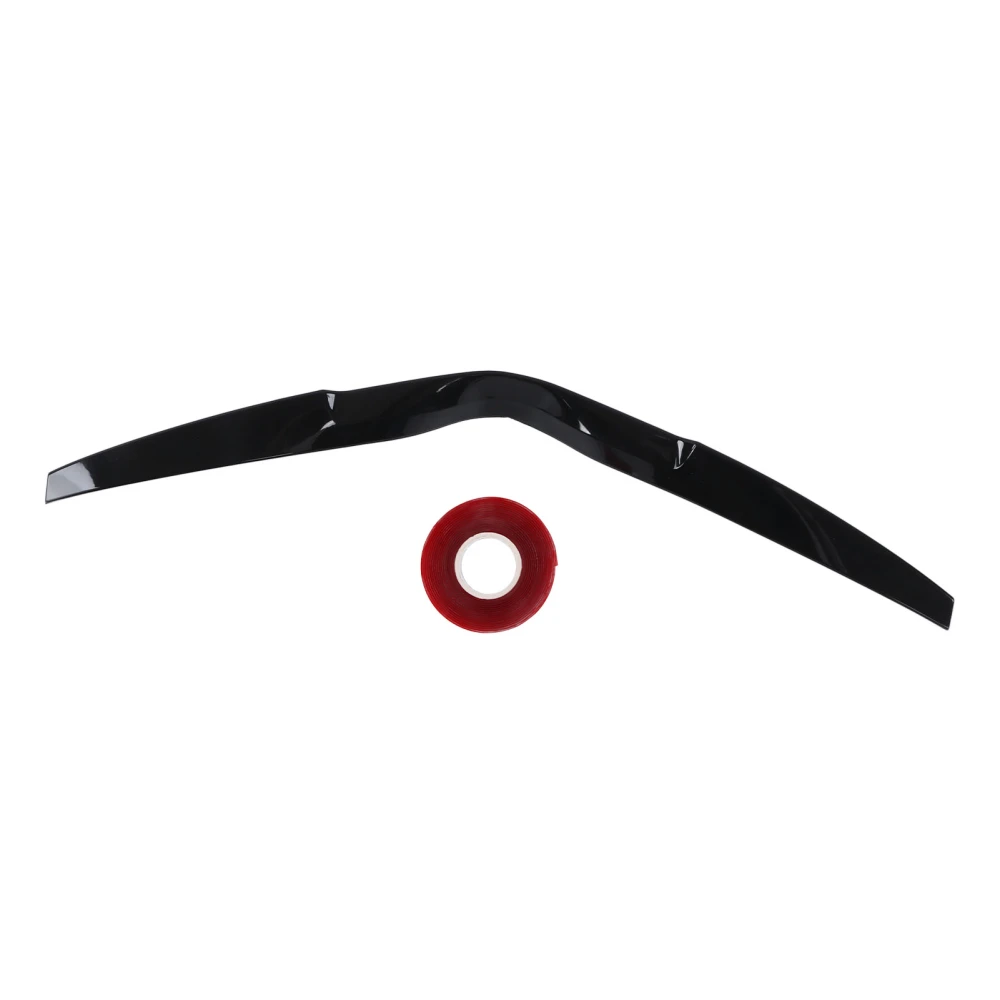 BuyWeek Universal Gloss Black Car Rear Trunk Spoiler Lip Rubber Spoiler Wing 120cm/47.24in X 7cm/2.76in