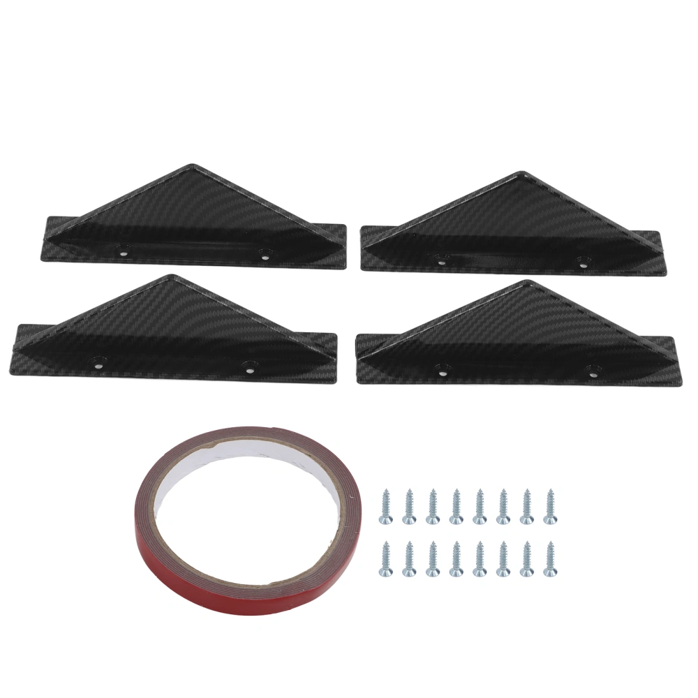 Universal Rear Bumper Lip Diffuser Kit Black Rear Bumper Spoiler Car Modified Styling Accessories