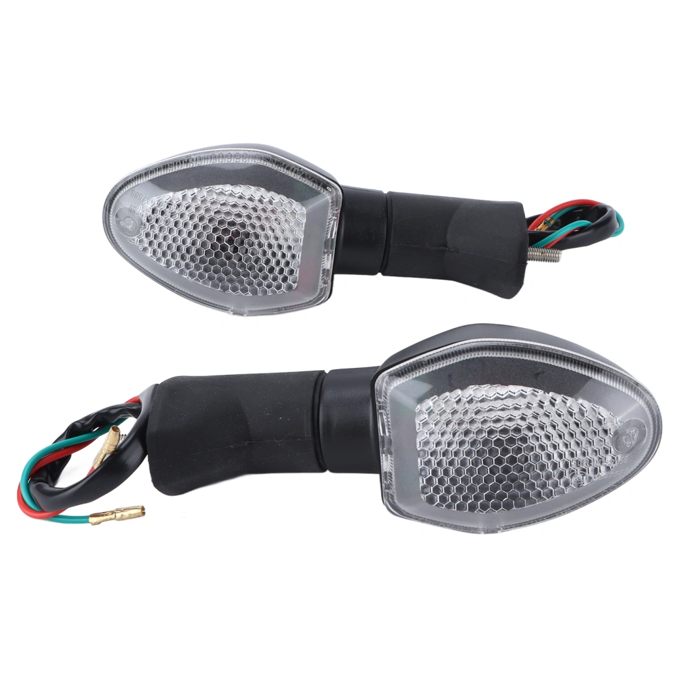 2pcs Turn Signal Light Flasher Indicator Blinker Motorcycle Accessories Replacement for SuzukiTransparent