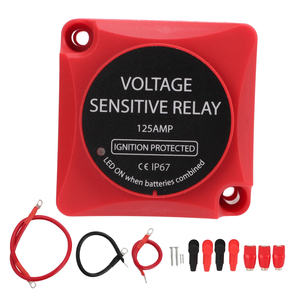 Dual Battery Smart Isolator VSR Voltage Sensitive Relay for Car Truck Boat ATV DC 12V 140A