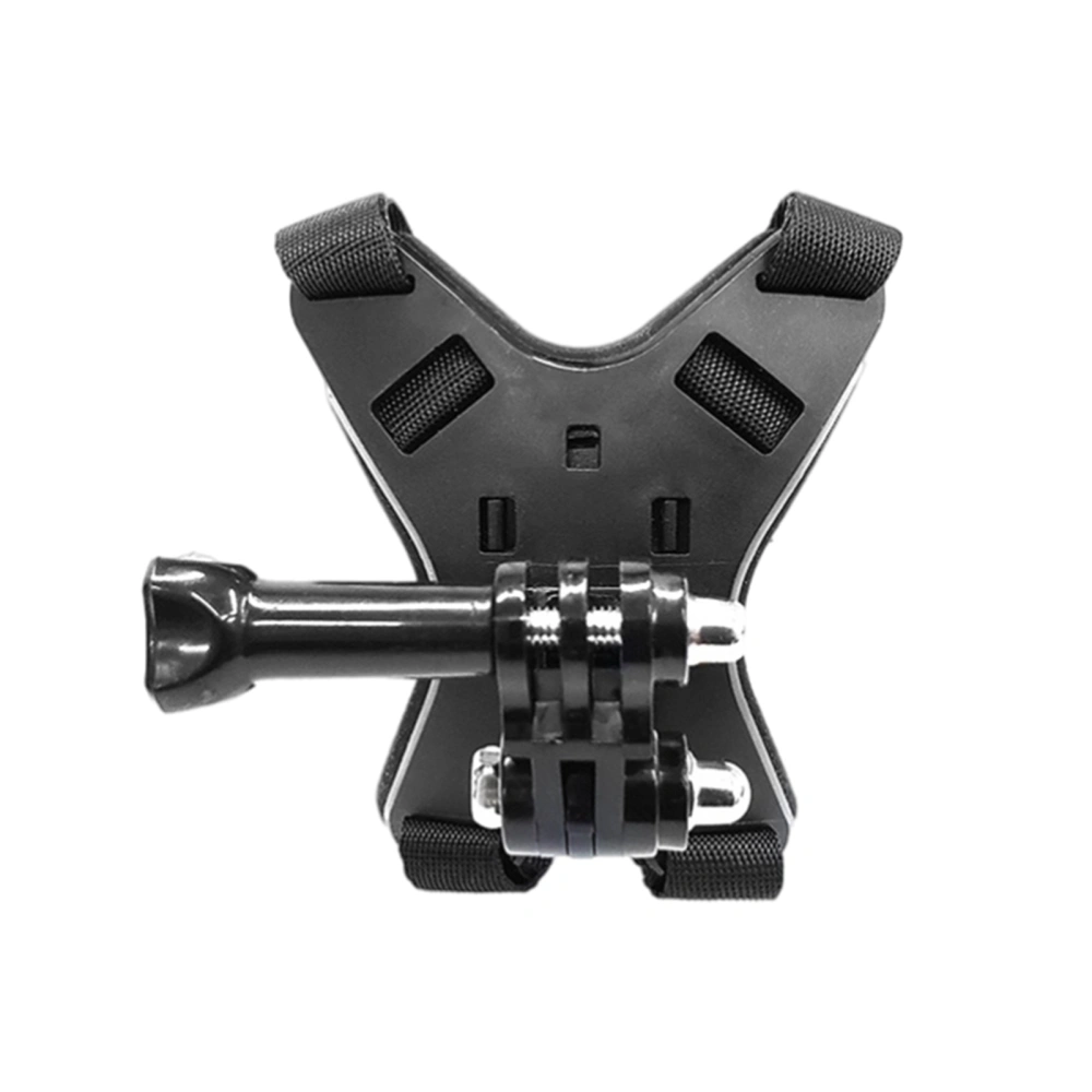 BuyWeek Motorcycle Helmet Chin Mount Bracket Compatible for Gopro10 9 8 Fixing Bracket Holder with Adjustable Belt Buckle