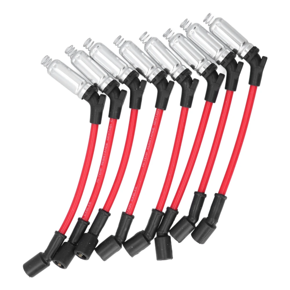 8Pcs High Performance Spark Plug Ignition Wire Set 10.2MM Replacement for CHEVY V8 2000‑2009