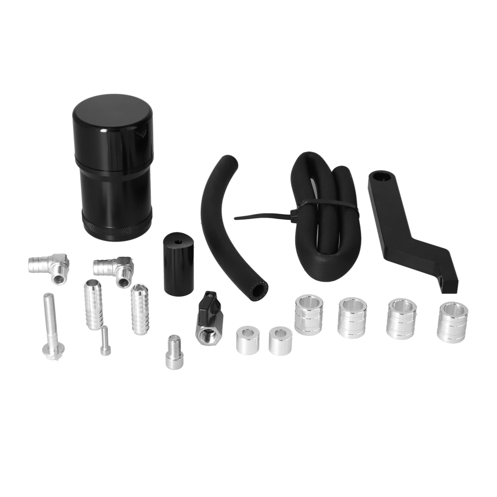 Oil Catch Can Kit Black Aluminum Replacement for Dodge Ram 1500 2500 3500 2009‑2019