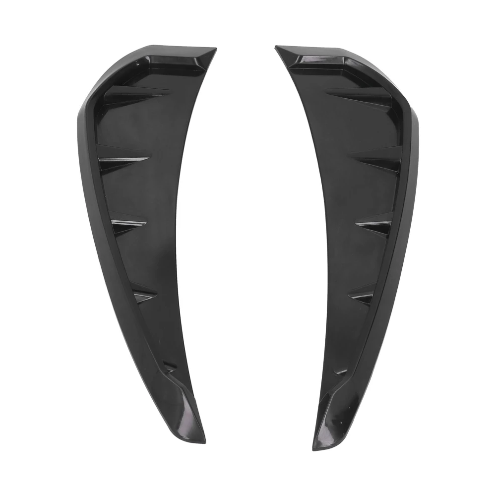 2PCS Car Side Mudguard Air Vent Trims Covers Left Right Rubber Black Universal Decoration