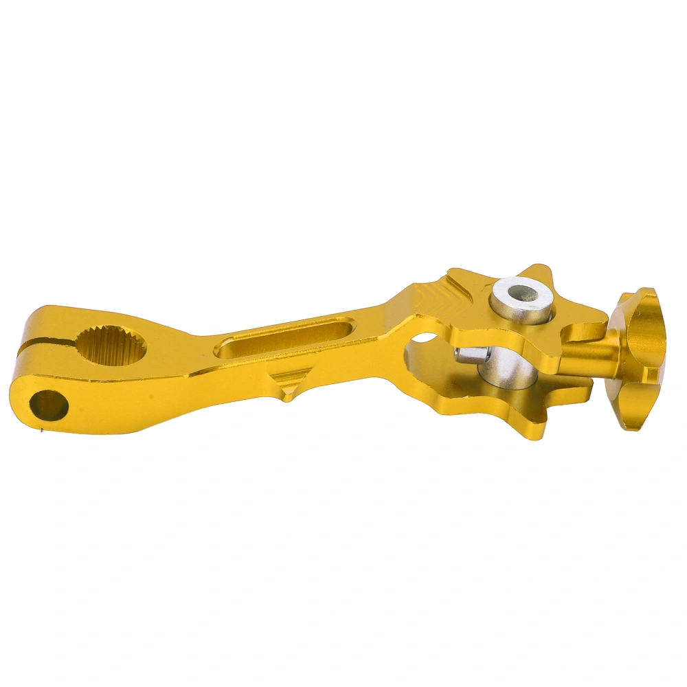 BuyWeek 125x27mm/4.92x1.06in Rear Brake Rocker Arm Wearproof Aluminium Alloy Motorcycle AccessoryYellow