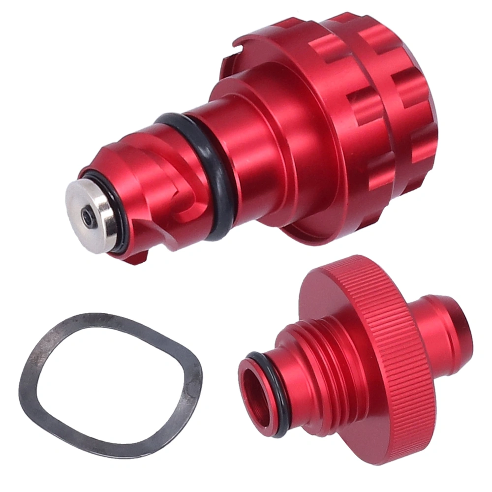 Oil Drain Plug Assembly with Magnetic End Aluminium Alloy Replacement for Ford F150 2015+(Red )