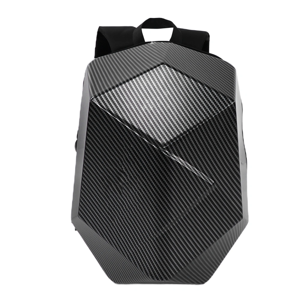 Motorcycle Riding Backpack Waterproof Carbon Fiber Style ABS Expandable Back Seat Bag