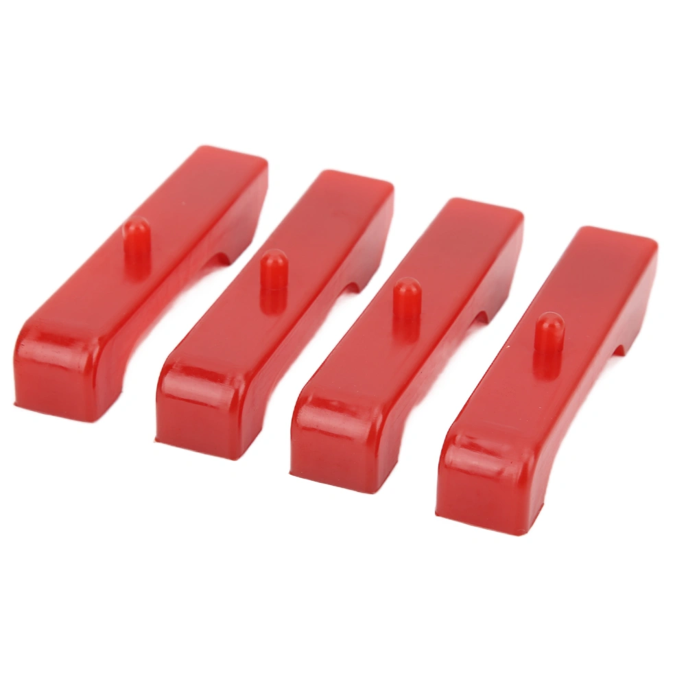 4PCS Small Block Engined Radiator Isolating Pad Red Urethane Car Accessoty for Engines