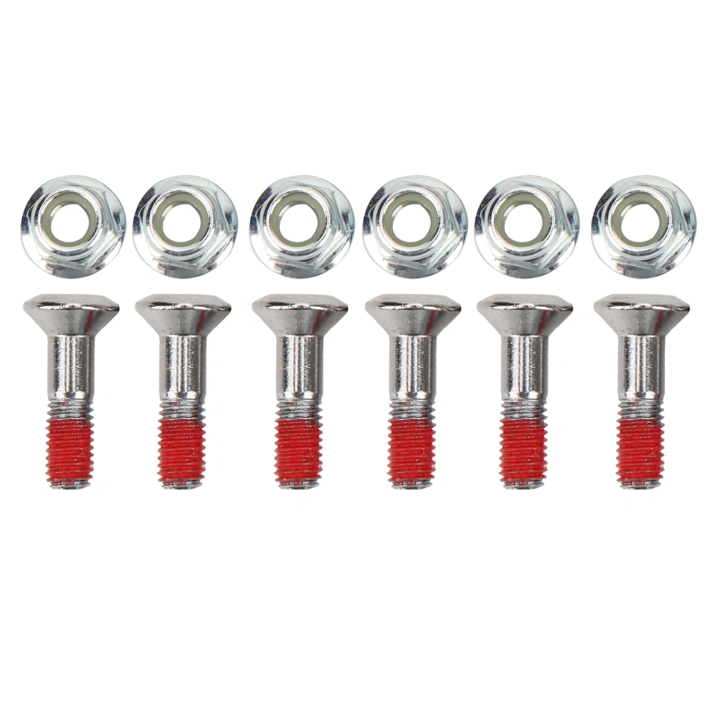 6PCS Sprocket Bolt Kit M8 Aluminium Alloy Nickel Plated Replacement for Yamaha YZ YZF