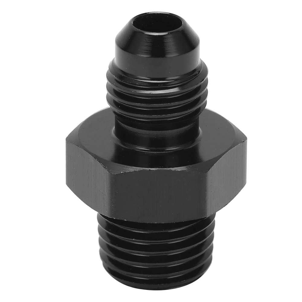 Fuel Line Fitting 4 AN to 1/4 NPT Black Anodized 6061‑T6 Aluminum Automobile Accessory