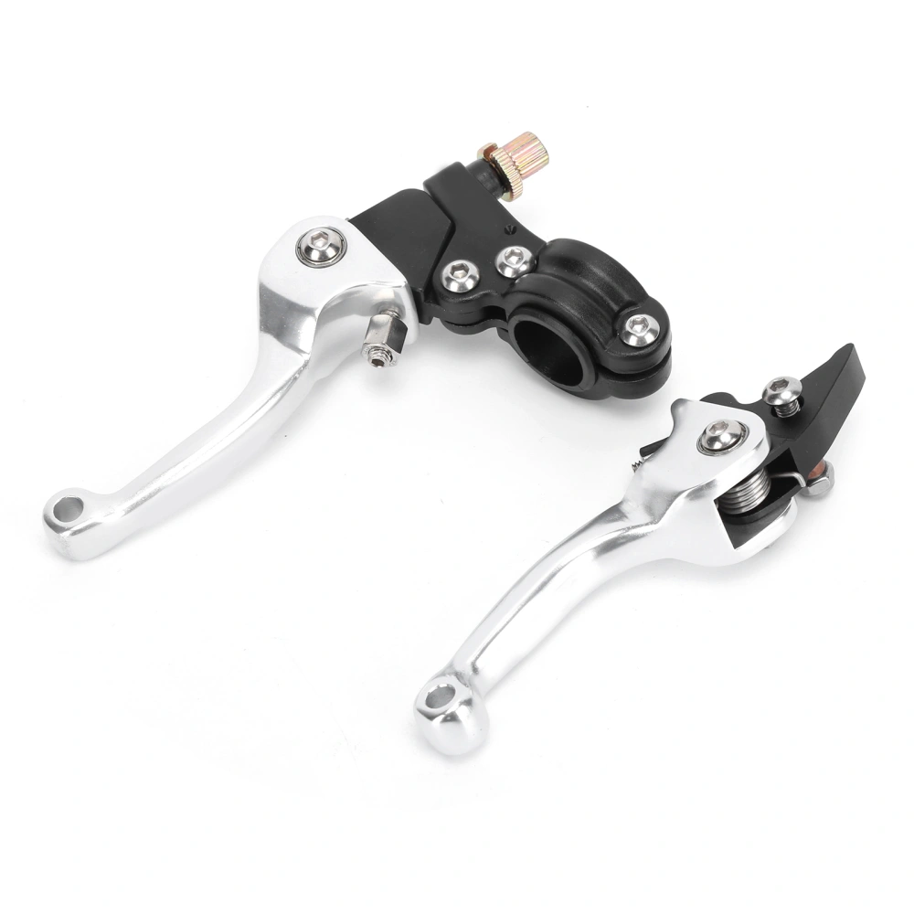 22mm Clutch Brake Folding Lever Corrosion Resistant for Motorcycle ATV Off‑Road MotorbikeSilver