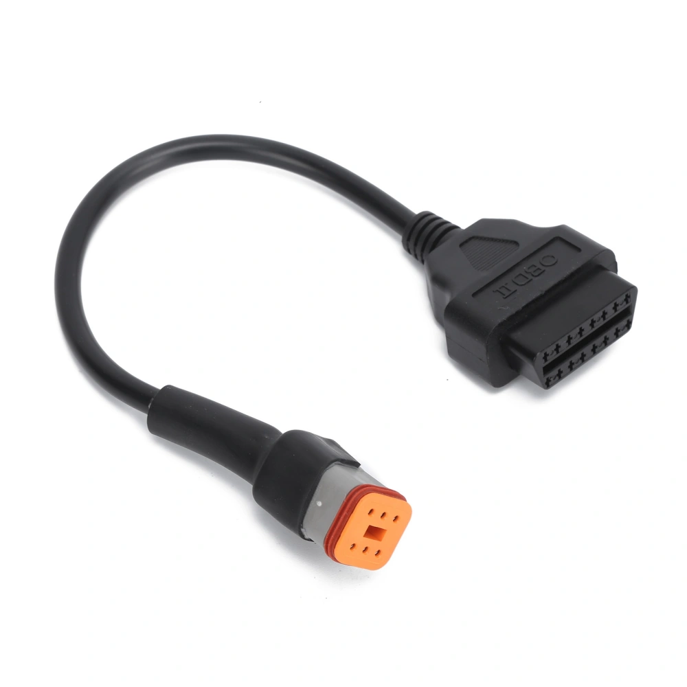 6Pin OBD2 Diagnostic Cable Adapter Professional Fault Detection for Motorcycle Plug and Play