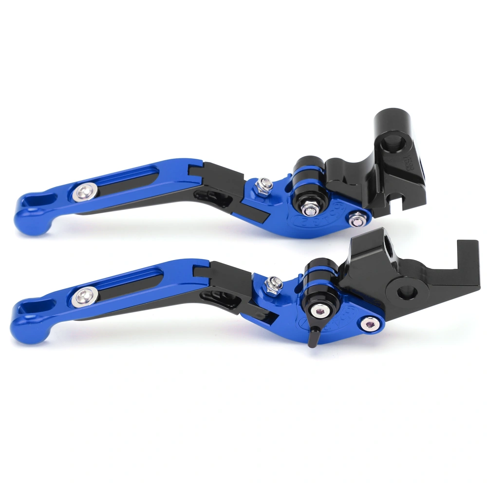 2pcs Motorcycle Brake Clutch Levers Adjustable CNC Aluminium Alloy Replacement for YAMAHA XJ6 DIVERSION 2009‑2015Blue