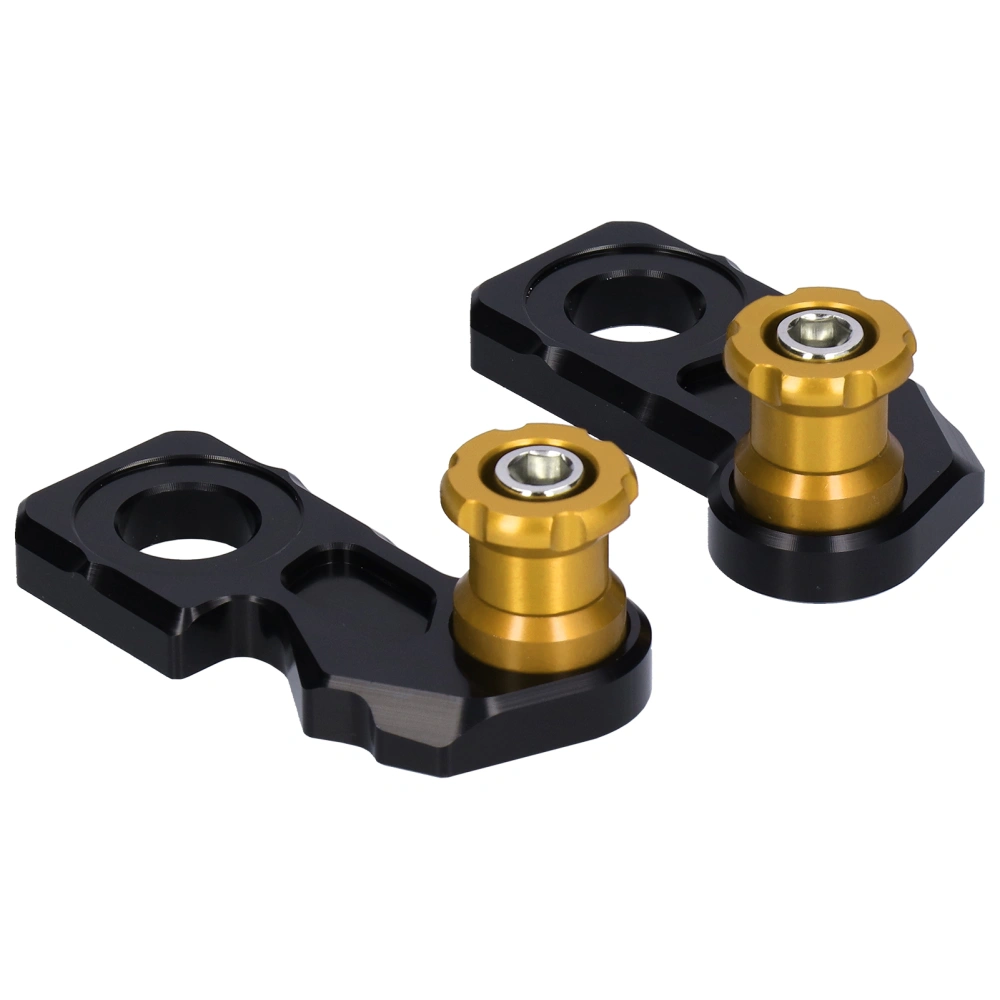 2pcs Motorcycle Axle Block Slider Aluminum Alloy Replacement for CB650R/F CBR650R 2019‑2020Yellow