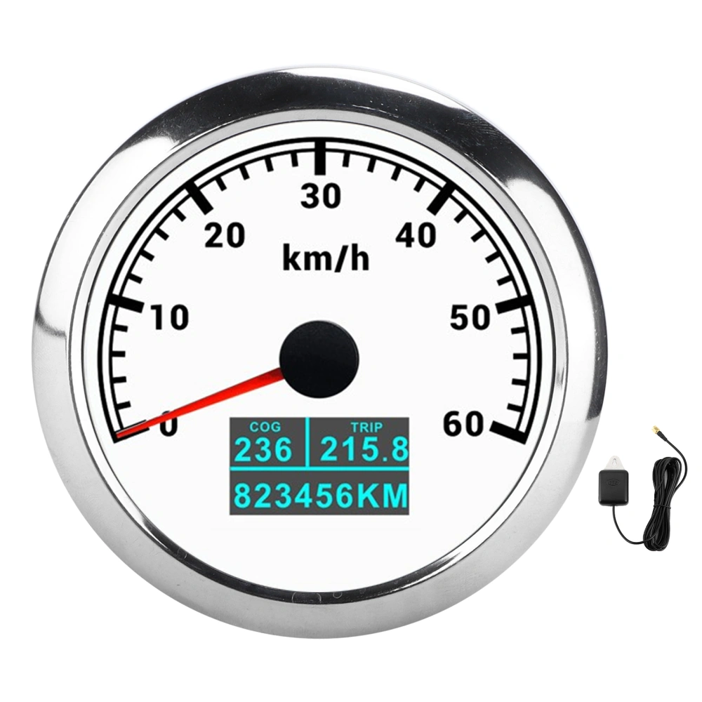 3‑In‑1 GPS Speedometer 60km/h Speed Gauge COG Trip Total Mileage for Marine Boat Car Truck