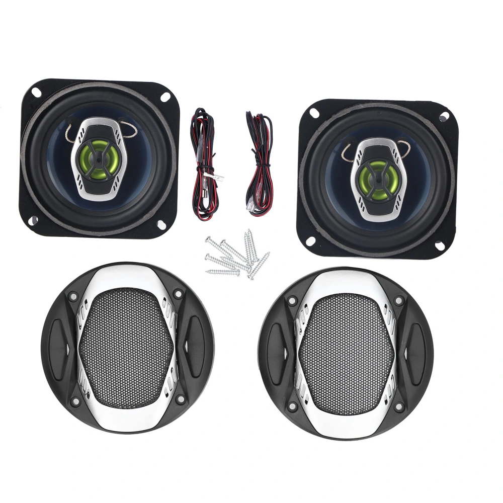 Pair Car Coaxial Speaker Stereo Music Full Frequency Portable HeatRemoving 12V TSA1083R