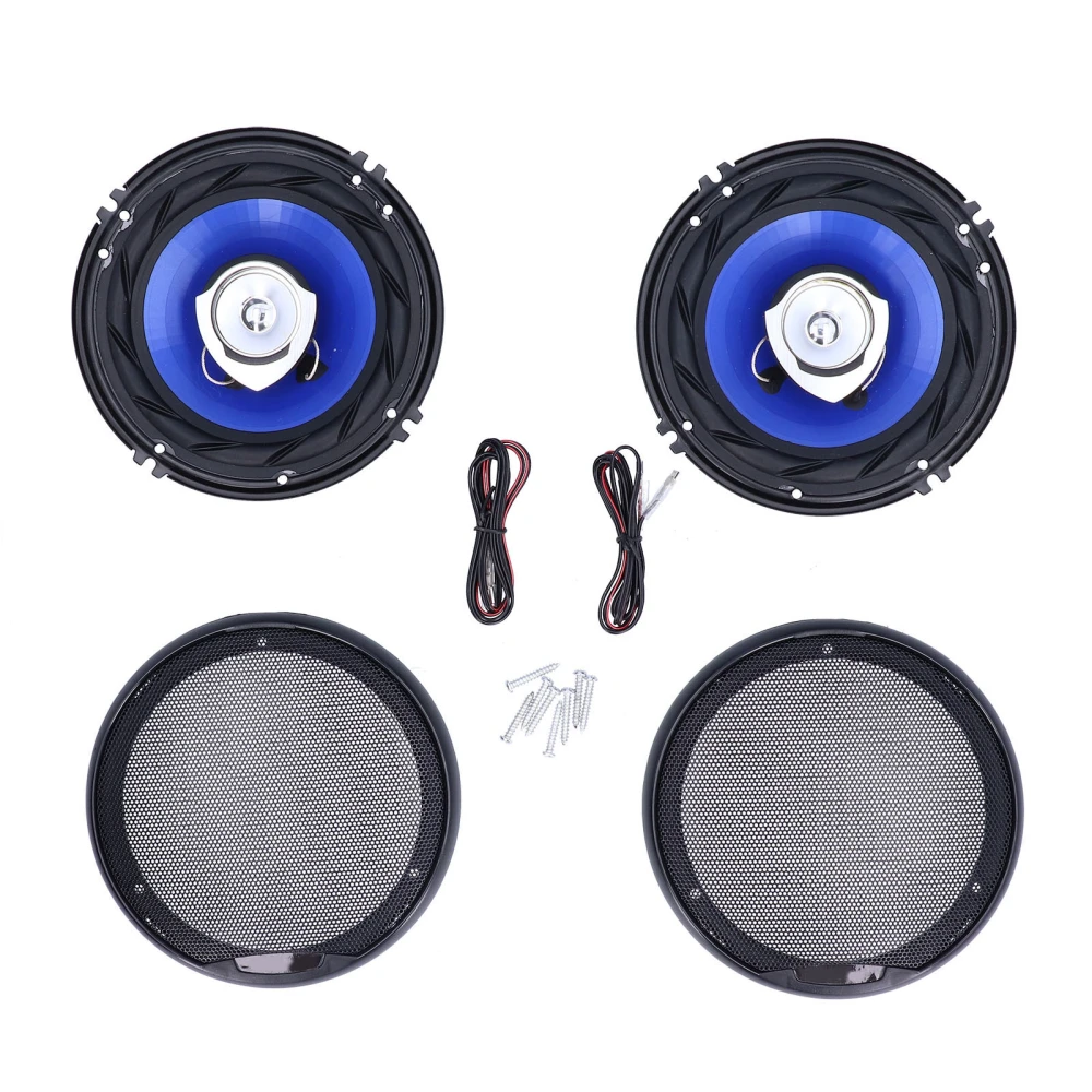 Pair of Coaxial Speaker 91DB 250W Stereo Music Full Range Universal Car Accessories