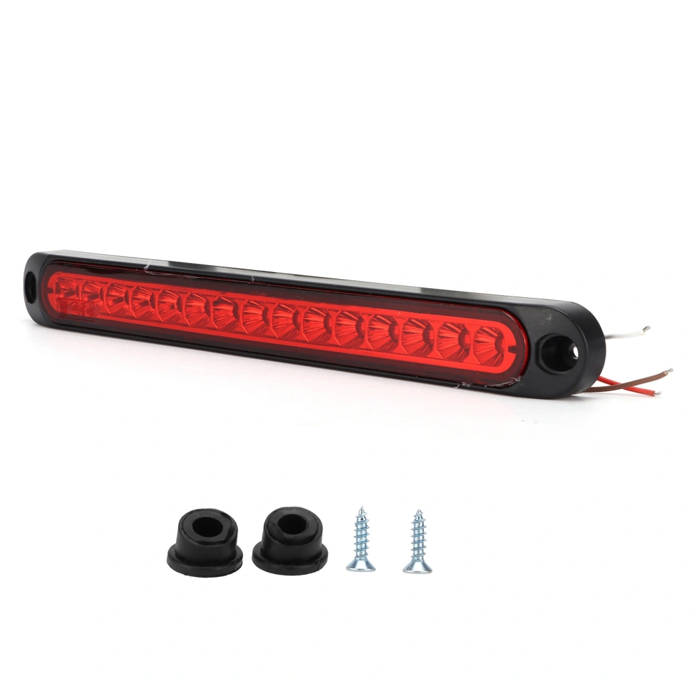 10V‑30V 15LED Brake Turn Rear Light IP67 Waterproof for Trucks Semi Cargo Boat TrailersRed