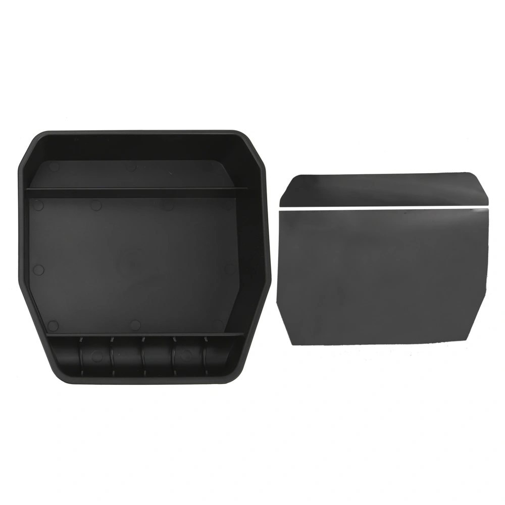 Armrest Storage Box Tray with Non Slip Liner Replacement for Land Rover Defender 20-21 Without Refrigerator