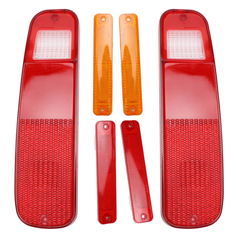 6pcs Tail Light and Side Mudguard Kit 2‑74f Replacement for Ford Econoline Van 1975‑1991