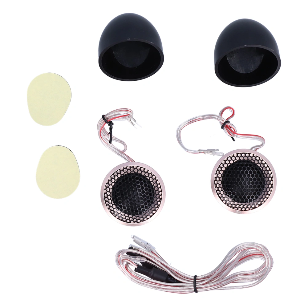 Pair Car Tweeter High Efficiency Clear Sound Loudspeaker Universal for Automobiles