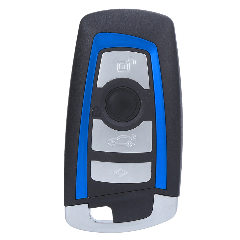 Key Fob Blue/Silver Anti‑Corrosion Protector Shell Replacement for 550i GT 2010‑20114-Button