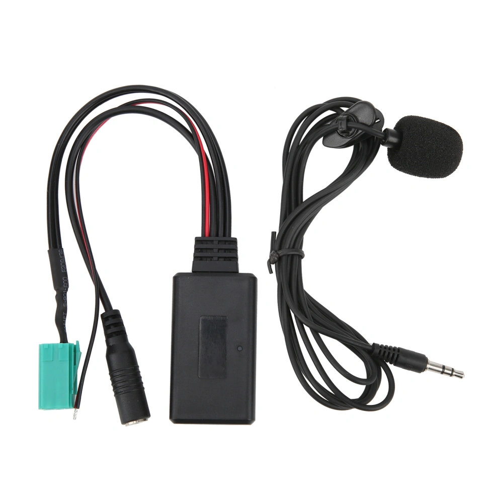 Microphone Adapter Auxiliary Audio Wire Plug and Play Replacement for Clio/Espace/Kangoo/Megane