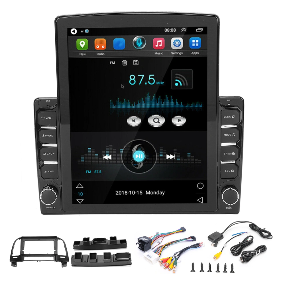 Car GPS Radio Stereo 9in Touch Screen MP5 Player WiFi/3G/4G for Android 10.1 Replacement for Hyundai Santa Fe 2005‑2012