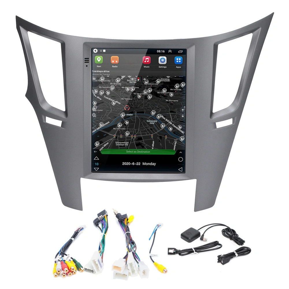 9.7in Navigation Car Multimedia Vertical Screen for Android Replacement for Outback Legacy 2009‑2014