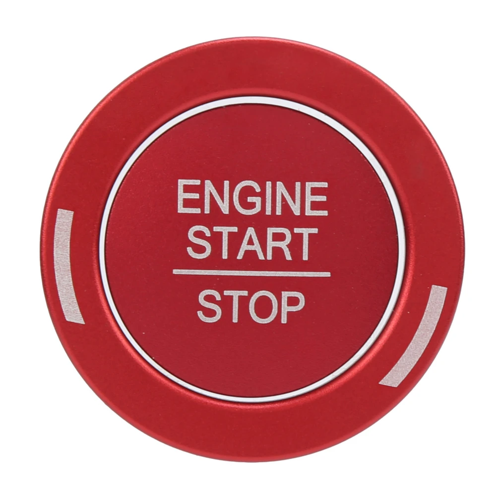 Engine Start Stop Ignition Button Cover Ring Red Replacement for Honda Civic 10th Gen 2016-2021