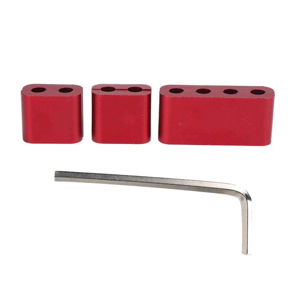 3pcs Spark Plug Electrical Wire Separators Aluminum Alloy Clamps for 7mm 8mm Ignition Cable Line