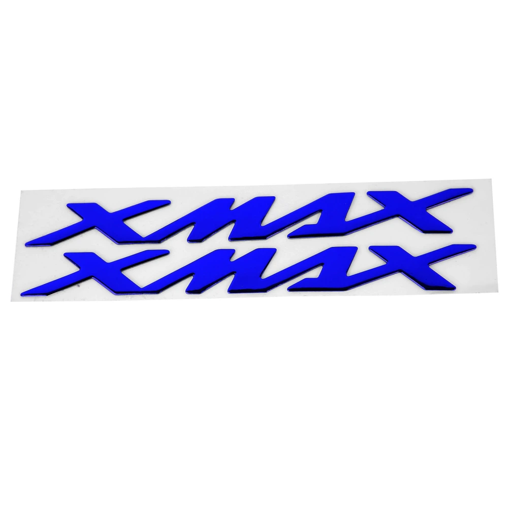 BuyWeek Pair of Motorcycle Emblem Stickers 3Dimensional Decals for XMAX XMAX 125 250 400(Blue )