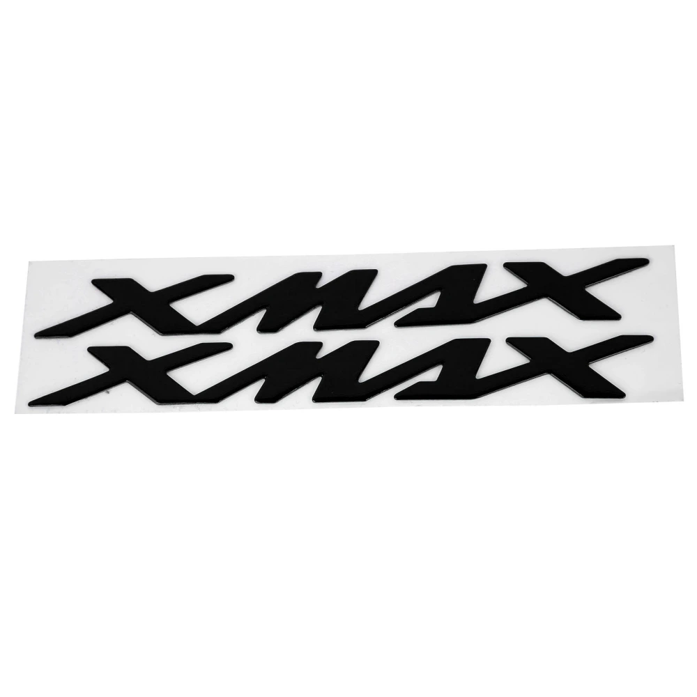 BuyWeek Pair of Motorcycle Emblem Stickers 3Dimensional Decals for XMAX XMAX 125 250 400(Black )