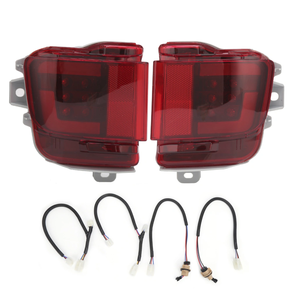 BuyWeek 2PCS Car Rear Bumper Light LED Red Shell for Land Cruiser 200 FJ200 LC200 2016‑2020