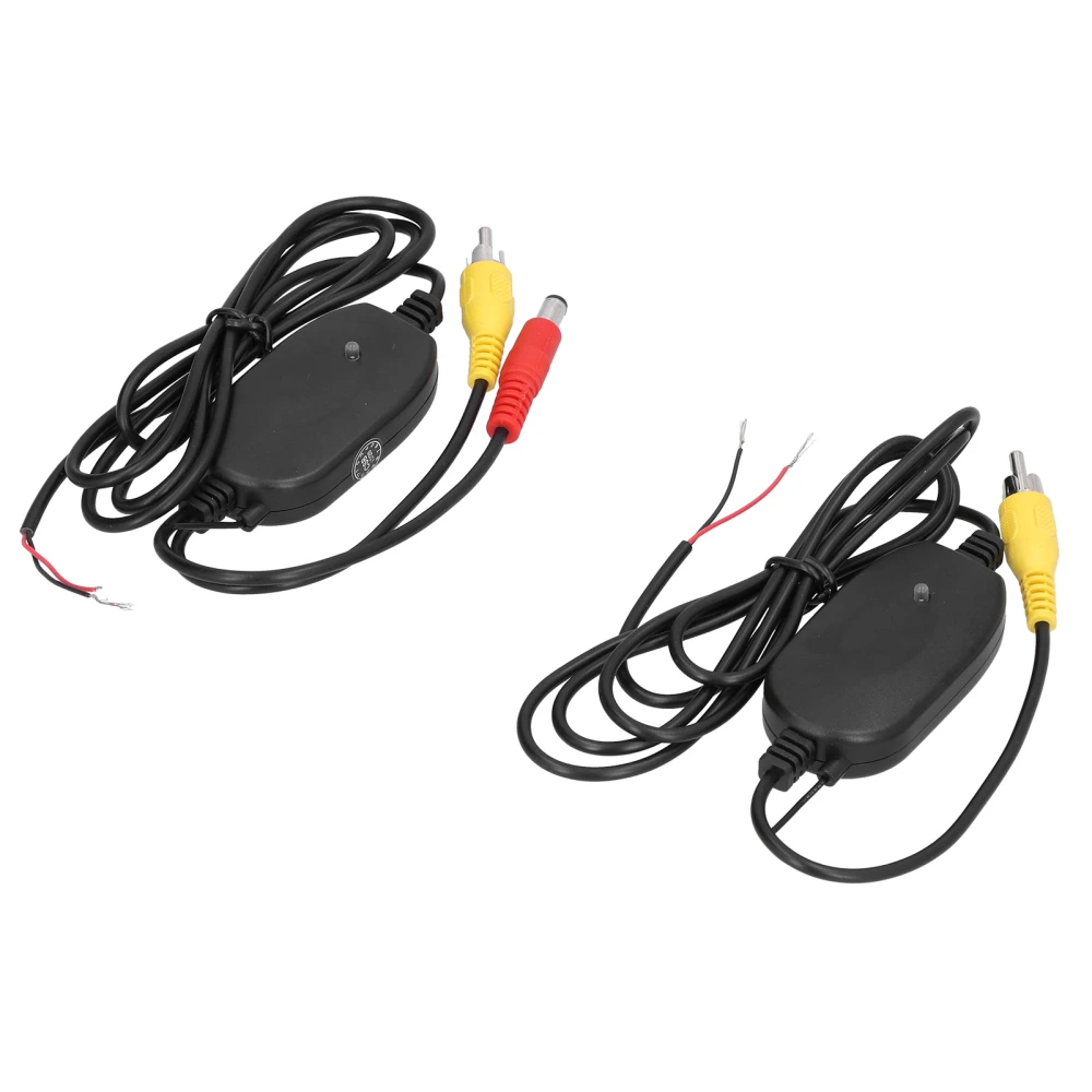 2pcs Backup Camera Transmitter Rearview Receiver 2.4G Wireless DC12V Car Modification Replacement