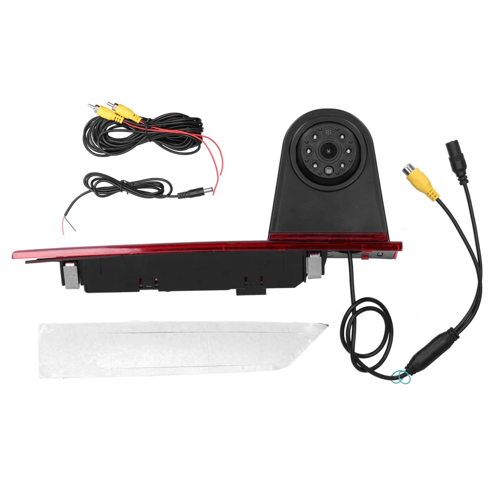 3rd Brake Light Rear View Camera Night Vision IP68 Waterproof Fit for Ford Transit Custom 2015-On