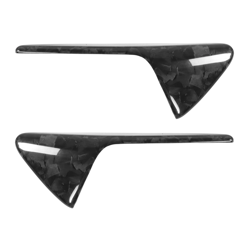 Pair of Side Fender Camera Vent Cover Trim Real Carbon Fiber Fit for Tesla Model 3 S X YGlossy Marble