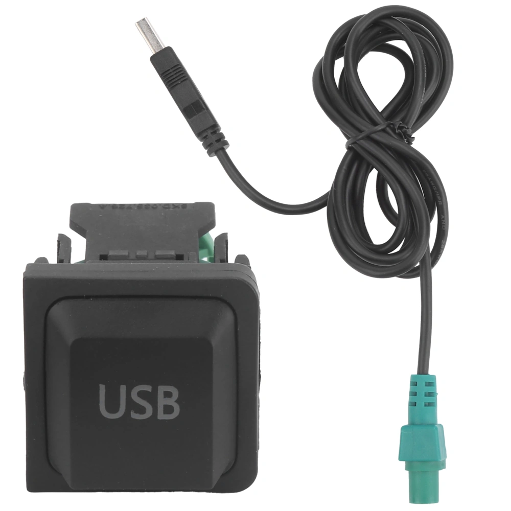 150cm Car USB Adapter Audio Cable with Switch Universal for Phone/Tablet/MP3 Radio Music Play