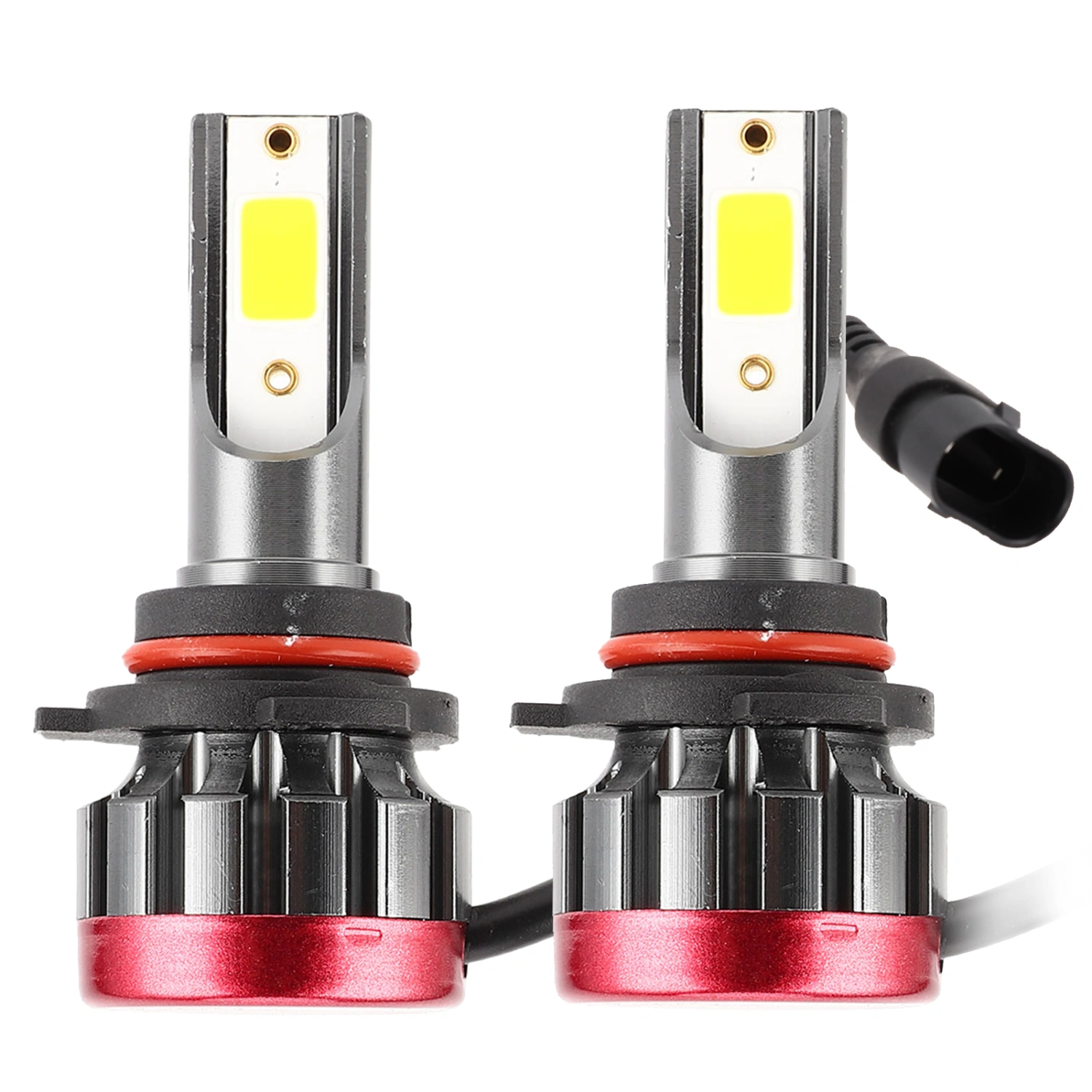 BuyWeek Pair LED Bulbs for Fog Lamp Headlight 3000LM 3000K 30W EV19 9006/HB4 Yellow-Gold Color