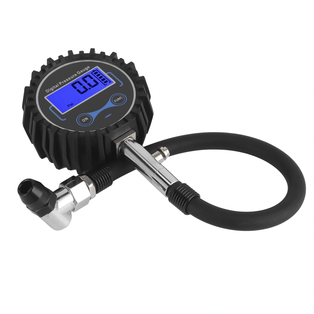 200PSI Tire Pressure Gauge Monitoring LCD Digital Display 4 Units for Car Auto Motorcycle