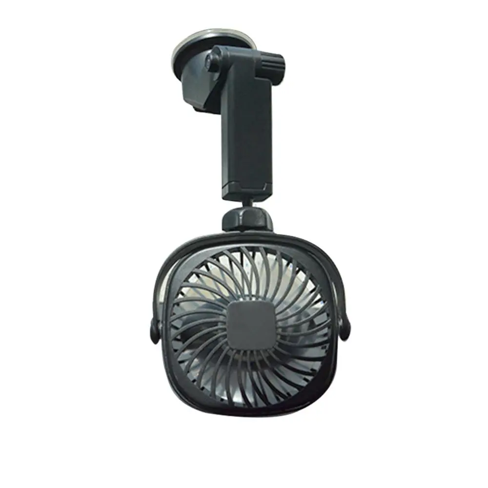 Car Fan with Suction Cup USB Rechargeable Wall Fan USB Fan with 360 Degree Rotation