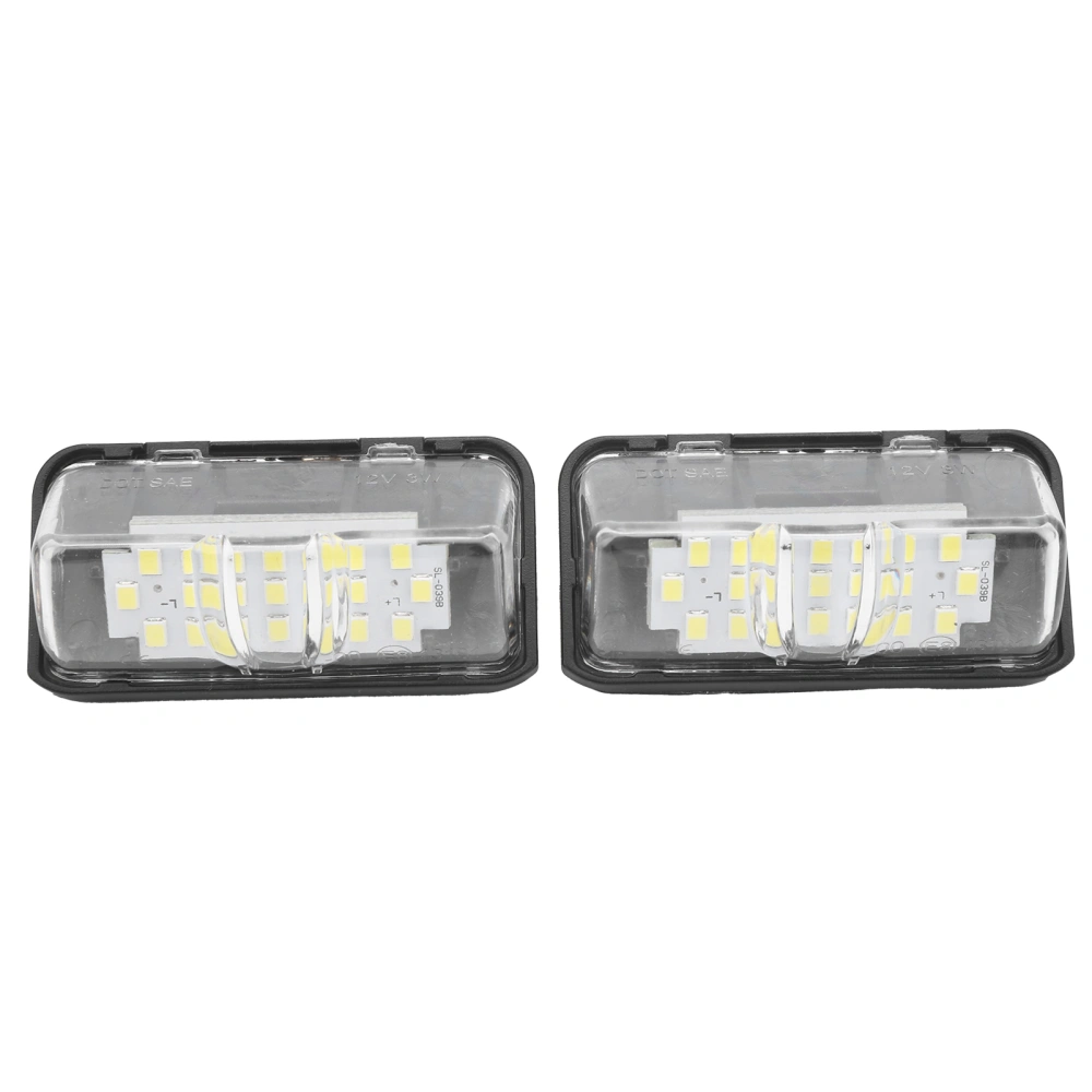 BuyWeek Pair of License Plate Lamp 300lm High Brightness White LED Light Fit for Prius/Alphard/Verfire