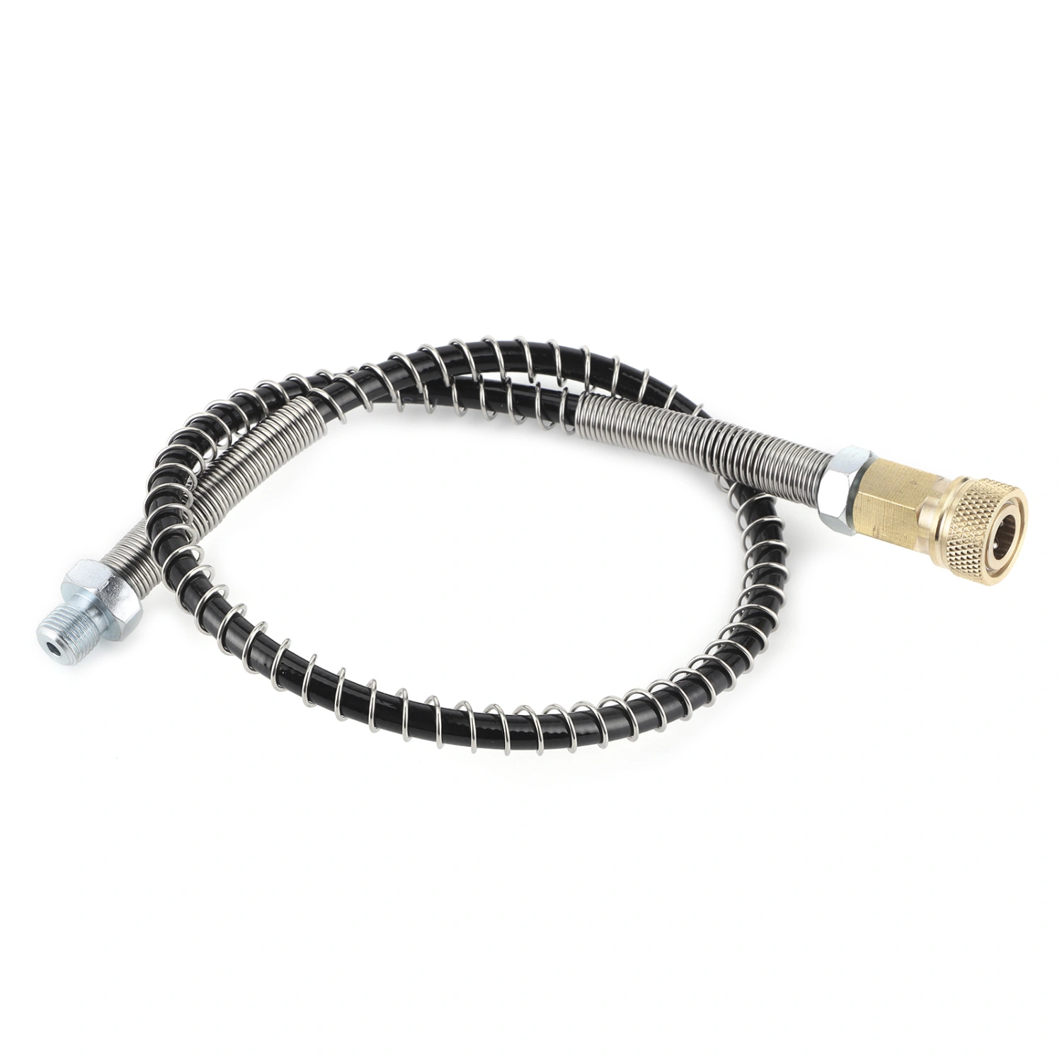 BuyWeek Air Pump Hose 30/63MPA Hose Spring Wrapped M10 Thread 0.5m with Female Head