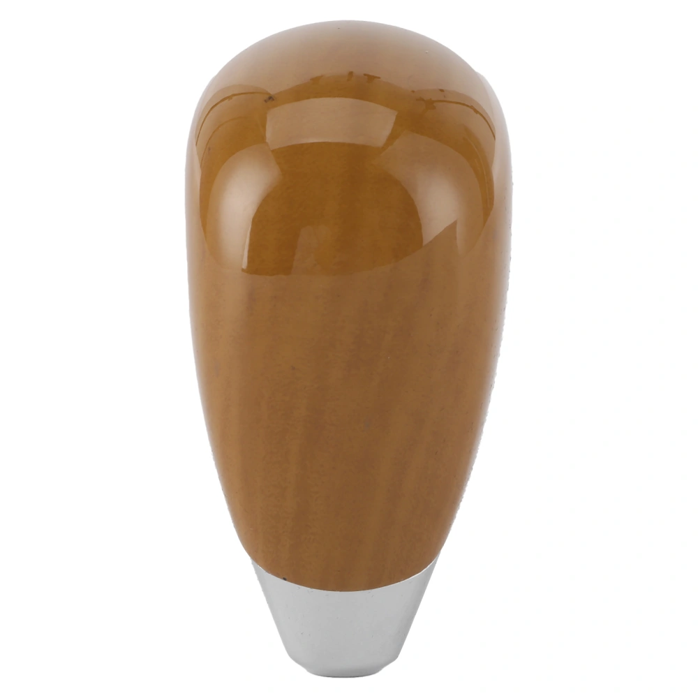 Gear Shift Knob Shifter Handball Fit for CROWN/ALPHARD/ VELLFIRE/PREVIA/ESTIMA/FORTUNERYellow Wood Color