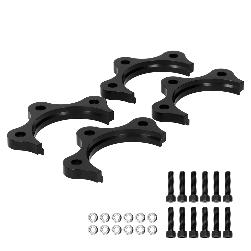 Black Axle Spacers Kit 6061 T6 Aluminium Alloy Fit for Honda S2000/AP1/AP2/F20 2000‑2009Black