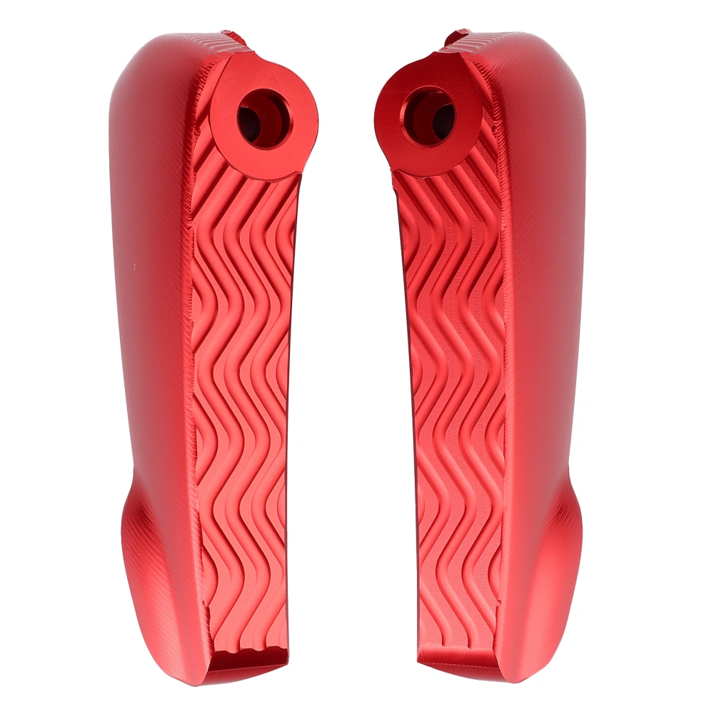 Pair Rear Foot Pegs Pedal Pad Motorcycle Folding Footrest Fit for Vespa GT/GTS/GTVRed