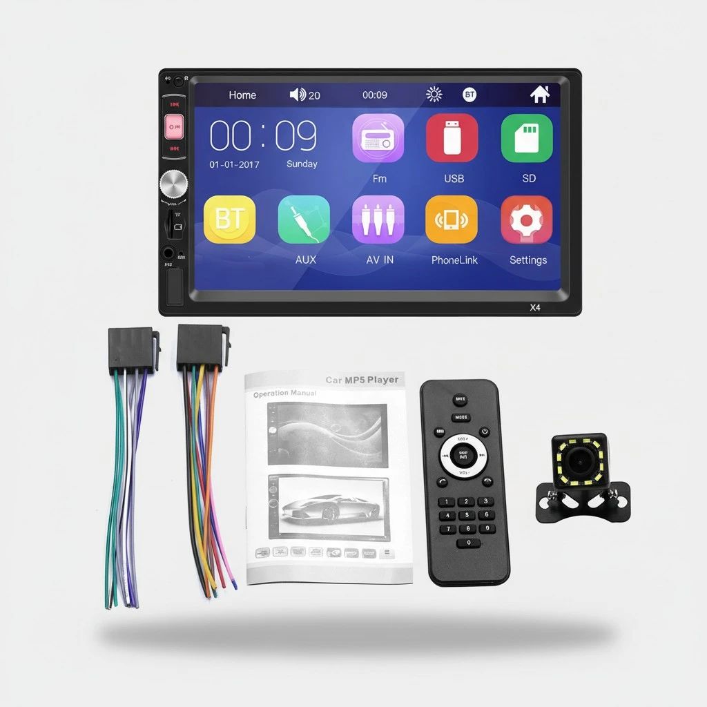 BuyWeek 2 Din 7IN Car Radio Player Car Radio Multimedia System Car Bluetoot MP5 Player